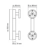 Haltegriff RIDDER Ken 33,2 cm chrom/schwarz A262310