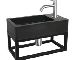 Halterung HURA L 40 x 22 cm Metall schwarz