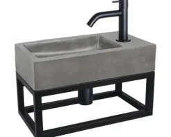 Halterung HURA L 40 x 22 cm Metall schwarz