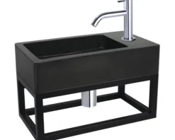 Halterung HURA L 40 x 22 cm Metall schwarz