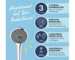 Handbrause Grohe Quickfix Vitalio Joy rund Ø 63 mm chrom 27319000