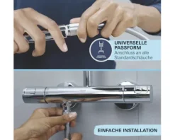 Handbrause Grohe Quickfix Vitalio Start 110 II rund Ø 110 mm chrom 2794610E