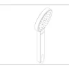 Handbrause rund chrome DE129