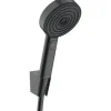 Handbrause Set hansgrohe Pulsify Select S 105 3jet Relaxation rund Ø 105 mm inkl. Brauseschlauch 1250 mm schwarz matt 24302670