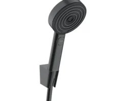 Handbrause Set hansgrohe Pulsify Select S 105 3jet Relaxation rund Ø 105 mm inkl. Brauseschlauch 1250 mm schwarz matt 24302670