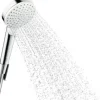 Handbrause Set hansgrohe Crometta 100 Vario EcoSmart rund Ø 100 mm inkl. Brauseschlauch 1250 mm chrom 26693400