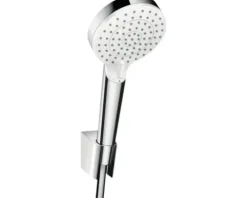 Handbrause Set hansgrohe Crometta 100 Vario EcoSmart rund Ø 100 mm inkl. Brauseschlauch 1250 mm chrom 26693400