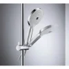 Handbrause DURAVIT 3jet rund Ø 120 mm chrom Umstellung durch Knopfdruck UV0650017010