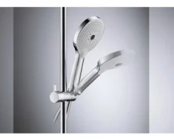 Handbrause DURAVIT 3jet rund Ø 120 mm chrom Umstellung durch Knopfdruck UV0650017010