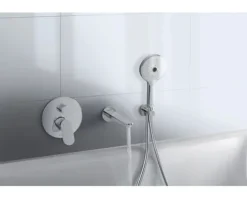 Handbrause DURAVIT 3jet rund Ø 120 mm chrom Umstellung durch Knopfdruck UV0650017010
