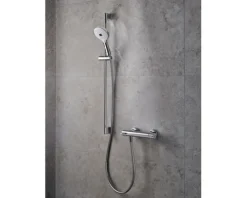 Handbrause DURAVIT 3jet rund Ø 120 mm chrom Umstellung durch Knopfdruck UV0650017010