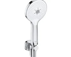 Handbrause DURAVIT 3jet rund Ø 120 mm chrom Umstellung durch Knopfdruck UV0650017010