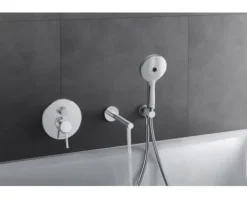 Handbrause DURAVIT 3jet rund Ø 120 mm chrom Umstellung durch Knopfdruck UV0650017010