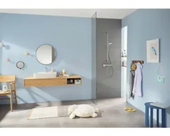 Handbrause hansgrohe Croma Select E 110 Vario EcoSmart oval 230 x 110 mm chrom-weiß 26813400