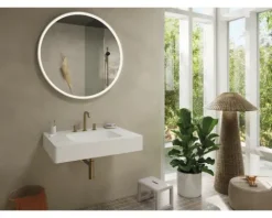 Handbrause hansgrohe Pulsify Select S 105 3jet Relaxation EcoSmart rund Ø 110 mm brushed bronze 24111140
