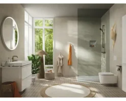 Handbrause hansgrohe Pulsify Select S 105 3jet Relaxation EcoSmart rund Ø 110 mm brushed bronze 24111140