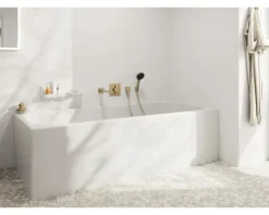 Handbrause hansgrohe Pulsify Select S 105 3jet Relaxation EcoSmart rund Ø 110 mm brushed bronze 24111140