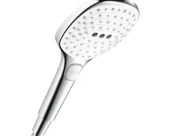 Handbrause hansgrohe Raindance Select E 120 3jet eckig 168 x 120 mm chrom weiß 26520400