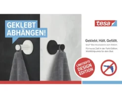 Handtuchhaken Tesa MOON BLACK schwarz matt 40563-00000-00
