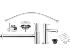 Handwaschbecken-Installationsset chrom glänzend 30.415.00