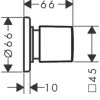 hansgrohe Absperrventil Unterputz METRIS chrom ohne Unterputzgrundkörper 31677000