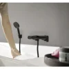 hansgrohe Badewannenarmatur VIVENIS schwarz matt 75420670