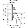 hansgrohe Badewannenarmatur Unterputz TALIS E schwarz matt 71745670