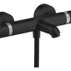 hansgrohe Badewannenarmatur mit Thermostat ECOSTAT COMFORT schwarz matt 13114670