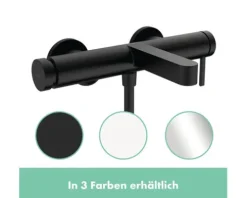 hansgrohe Badewannenarmatur FINORIS schwarz matt 76420670