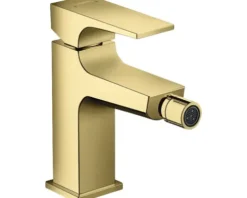 hansgrohe Bidetarmatur METROPOL polished gold optic mit Push-Open Ablaufventil 32520990