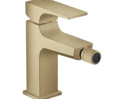 hansgrohe Bidetarmatur METROPOL brushed bronze gebürstet mit Push-Open Ablaufventil 32520140