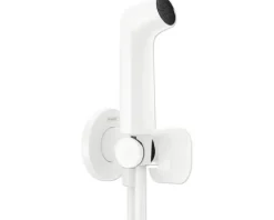 hansgrohe Bidetbrauseset Bidette 1jet S EcoSmart für Kaltwasser mit Brausehalter und Brauseschlauch 125 cm weiß matt 29230700