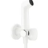 hansgrohe Bidetbrauseset Bidette 1jet S EcoSmart für Warmwasser mit Brausehalter und Brauseschlauch 125 cm weiß matt 29232700