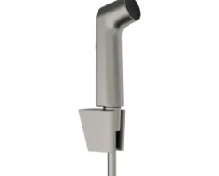 hansgrohe Bidetbrauseset Bidette 1jet S EcoSmart mit Porter S Brausehalter und Brauseschlauch 125 cm brushed blach chrom gebürstet 29238340