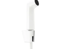 hansgrohe Bidetbrauseset Bidette 1jet S EcoSmart mit Porter S Brausehalter und Brauseschlauch 125 cm weiß matt 29238700