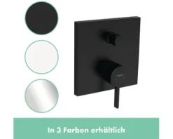 hansgrohe Einhebel Badewannenarmatur Unterputz FINORIS schwarz matt ohne Unterputzgrundkörper 76415670