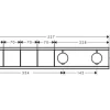 hansgrohe Unterputz Thermostat Dusche RainSelect chrom für 3 Verbraucher ohne Unterputzgrundkörper 15381000