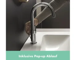 hansgrohe Waschtischarmatur mit Einhebelmischer VERNIS BLEND chrom 71554000