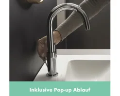 hansgrohe Waschtischarmatur mit Einhebelmischer VERNIS BLEND chrom 71554000