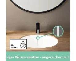 hansgrohe Waschtischarmatur VERNIS BLEND 100 schwarz matt mit Zugstange 71551670