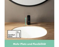 hansgrohe Waschtischarmatur VERNIS BLEND 100 schwarz matt mit Zugstange 71551670