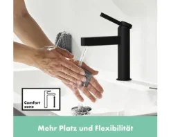 hansgrohe Waschtischarmatur FINORIS schwarz matt 76010670