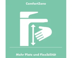 hansgrohe Bidetarmatur LOGIS 110 Eco schwarz matt mit Zugstangen-Ablaufgarnitur 71201670