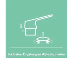 hansgrohe Bidetarmatur LOGIS 70 schwarz matt mit Zugstangen-Ablaufgarnitur 71204670