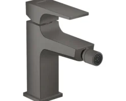 hansgrohe Bidetarmatur METROPOL brushed black chrom mit Push-Open Ablaufventil 32520340