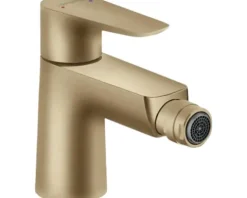 hansgrohe Bidetarmatur TALIS E brushed bronze gebürstet mit Zugstangen-Ablaufgarnitur 71720140