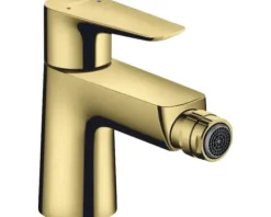 hansgrohe Bidetarmatur TALIS E polished gold optic mit Zugstangen-Ablaufgarnitur 71720990