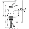 hansgrohe Bidetarmatur VIVENIS chrom 75200000