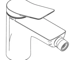 hansgrohe Bidetarmatur VIVENIS schwarz matt 75200670