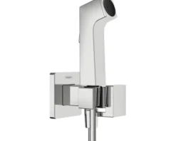 hansgrohe Bidetbrauseset Bidette 1jet E EcoSmart für Warmwasser mit Brausehalter und Brauseschlauch 125 cm chrom 29233000